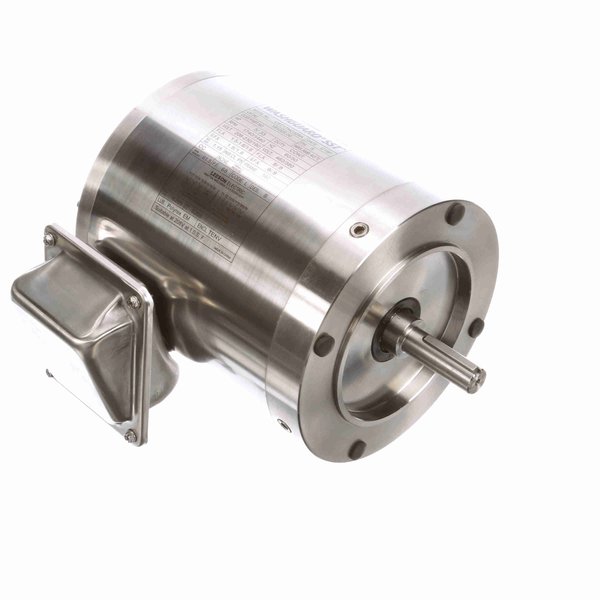 Leeson General Purpose Motor, 0.50 HP, 3 Ph, 60 Hz, 208-230/460 V, 1800 RPM, 56C Frame, TENV 191205.00